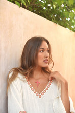 Lade das Bild in den Galerie-Viewer, BLOUSE EDEN ROC NOMADA NATURAL CORAL HOT LAVA