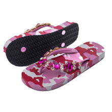 Lade das Bild in den Galerie-Viewer, MOO'ILO FLIPIS CAMOUFLAGE PINK PINK