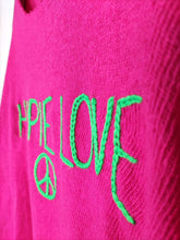 Lade das Bild in den Galerie-Viewer, PULLOVER STARS OF IBIZA "HIPPIE LOVE" PINK ONE SIZE-Stars Of Ibiza-Baumwolle,nachhaltig,pink,recycelt