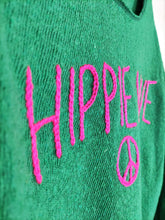 Lade das Bild in den Galerie-Viewer, PULLOVER STARS OF IBIZA "HIPPIE LOVE" GRÜN ONE SIZE-Stars Of Ibiza-Baumwolle,grün,nachhaltig,recycelt