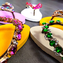 Lade das Bild in den Galerie-Viewer, CHANCLAS ADELA DIAMOND ROSÉ MANGO SIMONE HERRERA