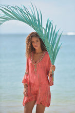 Lade das Bild in den Galerie-Viewer, TUNIKA EBONY MOONSTONE HOT CORAL HOT LAVA