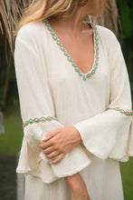 Lade das Bild in den Galerie-Viewer, TUNIC EDEN ROC NOMADA NATURAL TURQUOISE HOT LAVA
