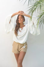 Lade das Bild in den Galerie-Viewer, BLOUSE HIPPIE METAL IVORY HOT LAVA
