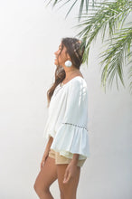Lade das Bild in den Galerie-Viewer, BLOUSE HIPPIE METAL IVORY HOT LAVA
