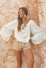 Lade das Bild in den Galerie-Viewer, BLOUSE HIPPIE METAL IVORY HOT LAVA
