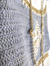 Lade das Bild in den Galerie-Viewer, BOHO TRÄGERKLEID BEIGE HELLBLAU ONE SIZE
