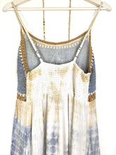 Lade das Bild in den Galerie-Viewer, BOHO TRÄGERKLEID BEIGE HELLBLAU ONE SIZE
