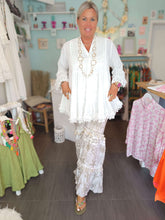 Lade das Bild in den Galerie-Viewer, HOSE ECRU ANTICA SARTORIA ONE SIZE

