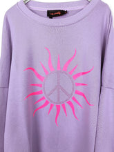 Lade das Bild in den Galerie-Viewer, MISS GOODLIFE ROUNDNECK SUN PEACE - VELVET/NEONPINK
