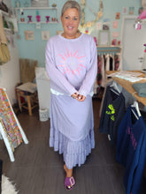 Lade das Bild in den Galerie-Viewer, MISS GOODLIFE ROUNDNECK SUN PEACE - VELVET/NEONPINK
