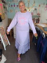 Lade das Bild in den Galerie-Viewer, MISS GOODLIFE ROUNDNECK SUN PEACE - VELVET/NEONPINK
