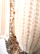 Lade das Bild in den Galerie-Viewer, STRICK JACKE CREME ONE SIZE
