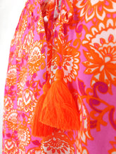 Lade das Bild in den Galerie-Viewer, TUNIKA BLUSE VISKOSE &quot;ALLYSSA&quot; ORANGE PINK
