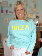 Lade das Bild in den Galerie-Viewer, MISS GOODLIFE ROUNDNECK IBIZA LIGHTBLUE NEONGELB
