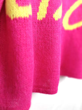 Lade das Bild in den Galerie-Viewer, ZWILLINGSHERZ PULLOVER OVERSIZE &quot;CIAO CIAO&quot; PINK ONE SIZE
