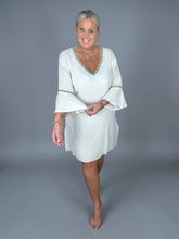 Lade das Bild in den Galerie-Viewer, TUNIC EDEN ROC NOMADA NATURAL TURQUOISE HOT LAVA
