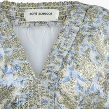 Lade das Bild in den Galerie-Viewer, KLEID BLAU GOLD SOFIE SCHNOOR

