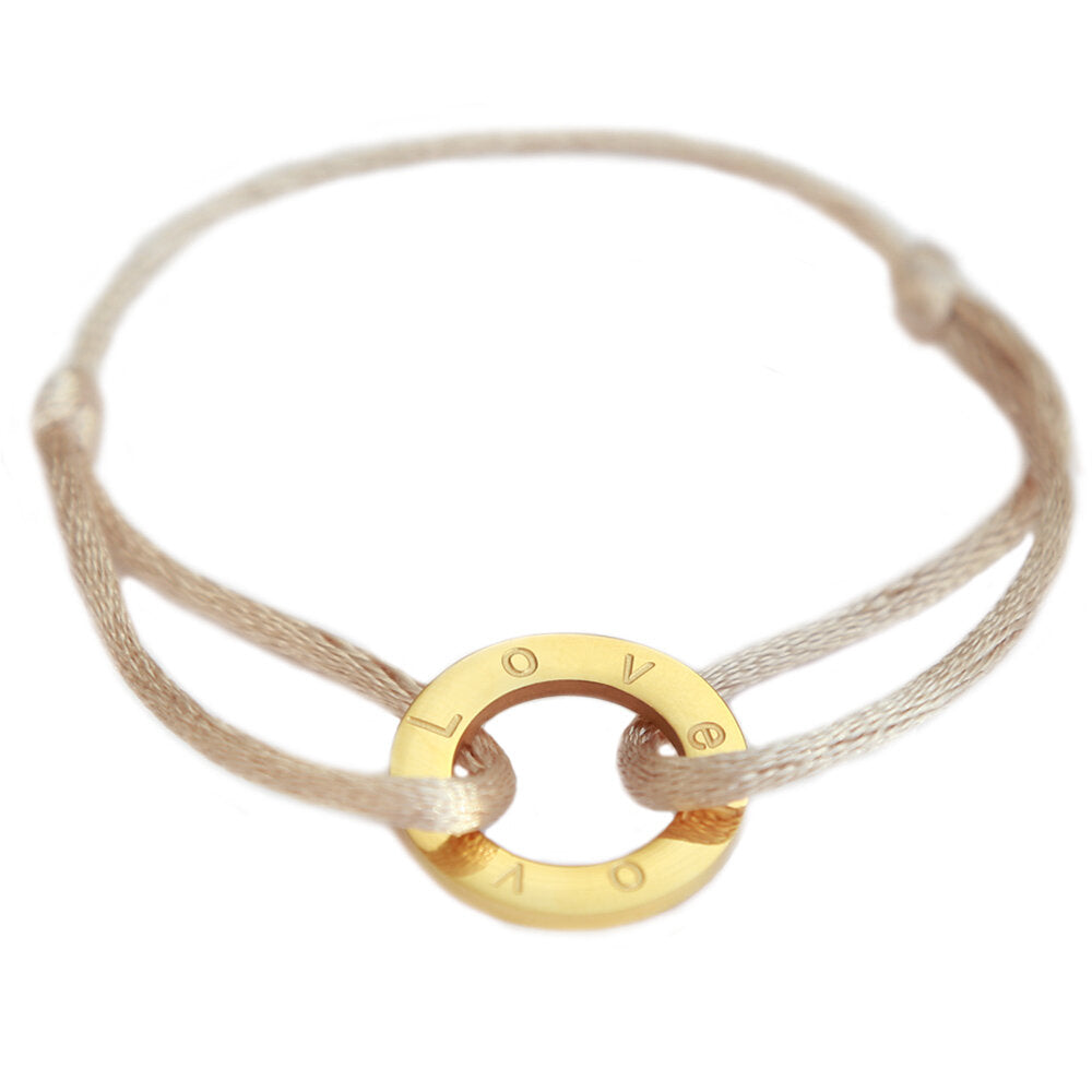 ARMBAND CIRCLE LOVE CHAMPAGNE