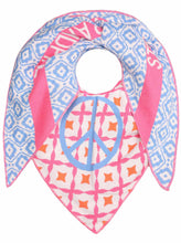 Lade das Bild in den Galerie-Viewer, SCHAL TUCH DREIECK BW ZWILLINGSHERZ &quot;LIMITED SUMMER COLLECTION&quot; BLAU
