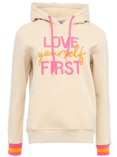 Lade das Bild in den Galerie-Viewer, HOODIE JACKE BW LOVE &quot;CINDY&quot; BEIGE ONE SIZE
