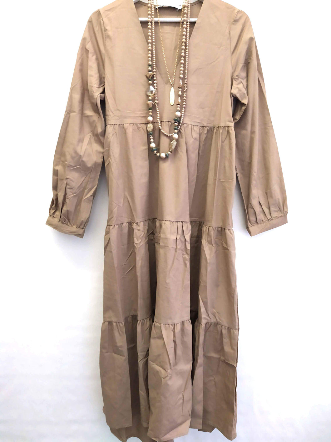 KLEID MAXI CAMEL - hippie style and more
