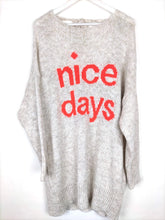 Lade das Bild in den Galerie-Viewer, LONG PULLOVER NICE DAYS BEIGE ONE SIZE - hippie style and more
