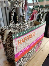 Lade das Bild in den Galerie-Viewer, BOOK TOTE BAG ZWILLINGSHERZ &quot;CARLY&quot; HAPPINESS
