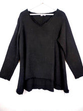 Lade das Bild in den Galerie-Viewer, TUNIKA MUSSELIN SCHWARZ ONE SIZE
