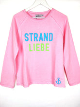 Lade das Bild in den Galerie-Viewer, PULLOVER ZWILLINGSHERZ RENATA &quot;STRANDLIEBE&quot; ROSA ONE SIZE
