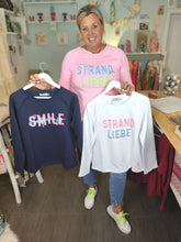 Lade das Bild in den Galerie-Viewer, PULLOVER ZWILLINGSHERZ RENATA &quot;STRANDLIEBE&quot; ROSA ONE SIZE
