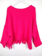 Lade das Bild in den Galerie-Viewer, STRICK PULLOVER PINK WOLLMIX ONE SIZE
