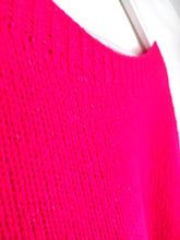 Lade das Bild in den Galerie-Viewer, STRICK PULLOVER PINK WOLLMIX ONE SIZE
